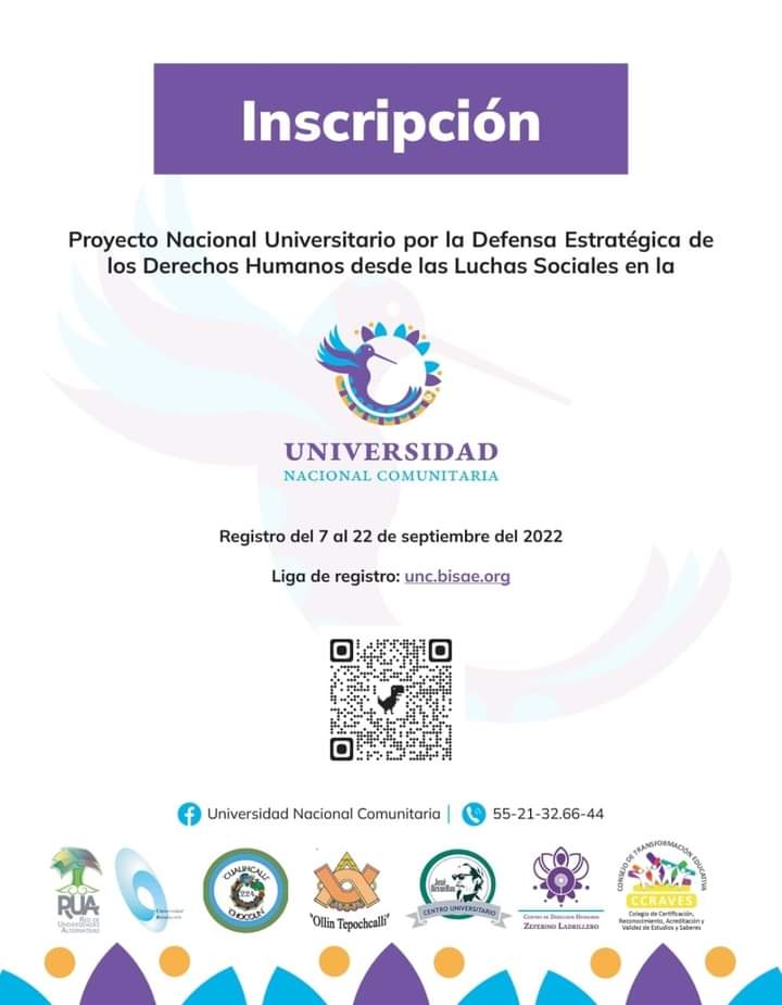 #Convocatoria 

Link para Inscripción: unc.bisae.org   

Agradecemos mucho su #difusión y #compartir