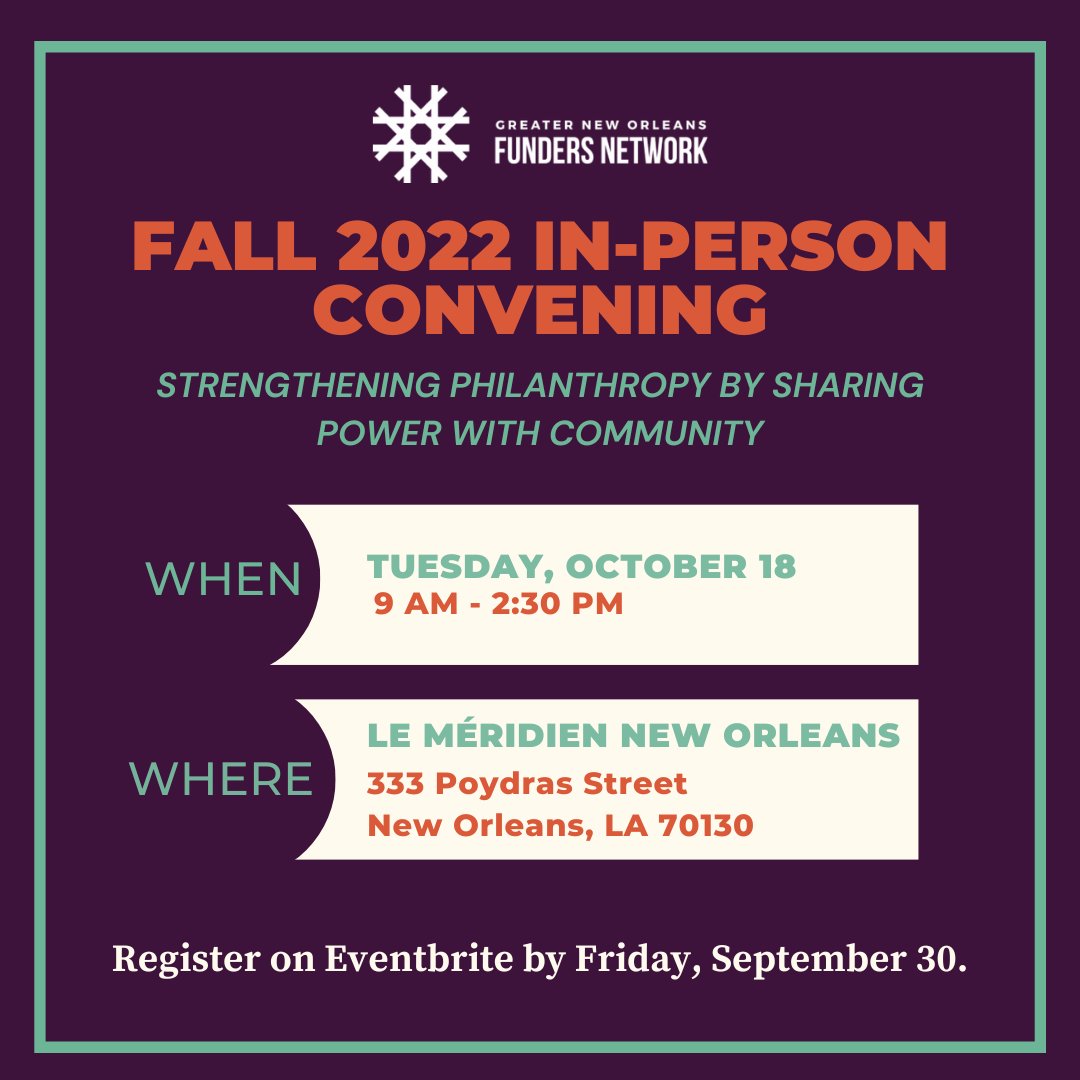 Greater New Orleans Funders Network tweet media