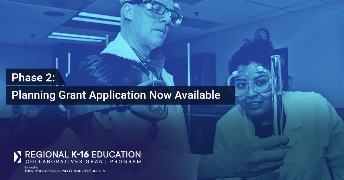 FoundationCCC's tweet image. The Regional K-16 Education Collaboratives Grant Program Phase 2: Planning Grant application is now available! The program streamlines #equitablepathways from high school to postsecondary education and into the #workforce.
Information can be found here: bit.ly/3KGudAf
