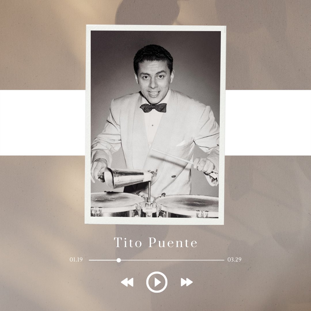 GolisanoLibrary's tweet photo. Tito Puente is a musician of Puerto Rican descent. He is known as "The King of Latin Jazz". He collaborated with Santana &amp; Celia Cruz. He was awarded 5 Grammys, Grammy Lifetime Achievement Award, and the Key to New York City. 
#HispanicHeritageMonth #golisanolibrary https://t.co/jGR1T65W9W