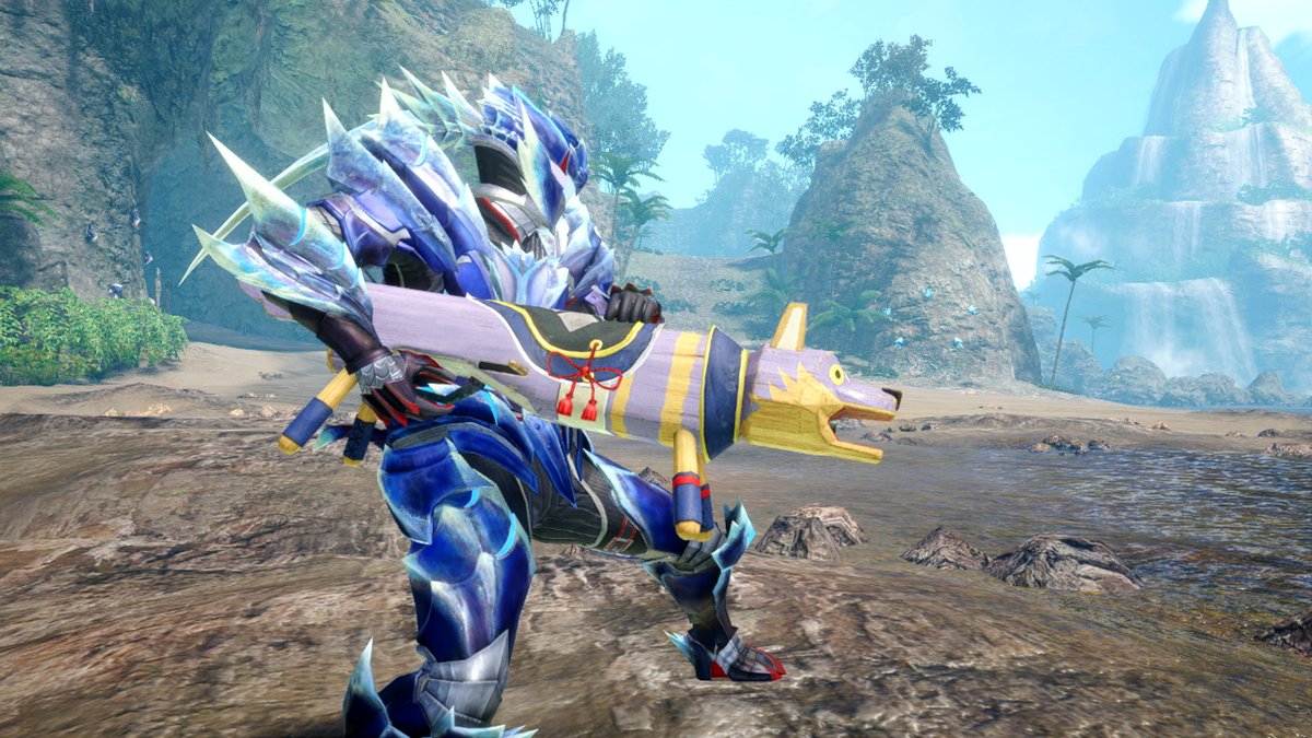 monsterhunter's tweet photo. Layered Weapons make their way to Monster Hunter Rise: #Sunbreak in free Title Update 2! Almost all weapons in the game as of the Sept. 29 update can be used as layered weapons.

What design are you looking to bring into the hunt? https://t.co/IXsuUwimB4