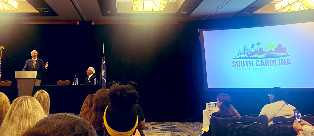 JeremyTejB's tweet photo. There is a movement happening and states like SC and AR are leading the way. I’m proud to represent @Kira_Learning  at the #sccsstemsummit and hear from governors @henrymcmaster and @AsaHutchinson who have both instituted K-12 CS requirements in their states. #csed https://t.co/p7n7Q4vhvF
