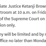 Photo by SCOTUS Updates (@USSupremeCourt)
