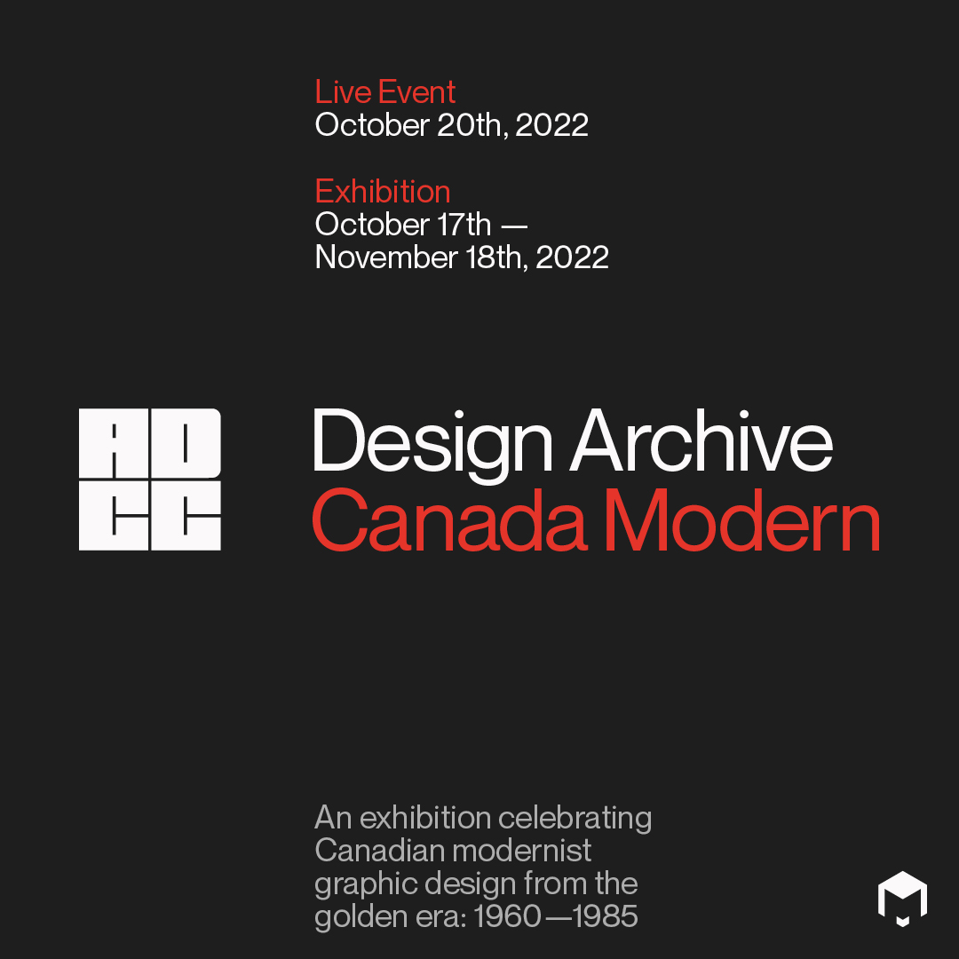 The ADCC (@theadcc) on Twitter photo Proud to present Design Archive - a month-long exhibition featuring a selection of Canadian graphic design from <a href="/canadamodern/">Canada Modern</a>.
Join us on October 20th at @designGBC for a live event featuring guest speakers @blairthomson and Glenn Fretz.
Details ➡️ adcc-designarchive.eventbrite.ca Proud to present Design Archive - a month-long exhibition featuring a selection of Canadian graphic design from <a href="/canadamodern/">Canada Modern</a>.
Join us on October 20th at @designGBC for a live event featuring guest speakers @blairthomson and Glenn Fretz.
Details ➡️ adcc-designarchive.eventbrite.ca