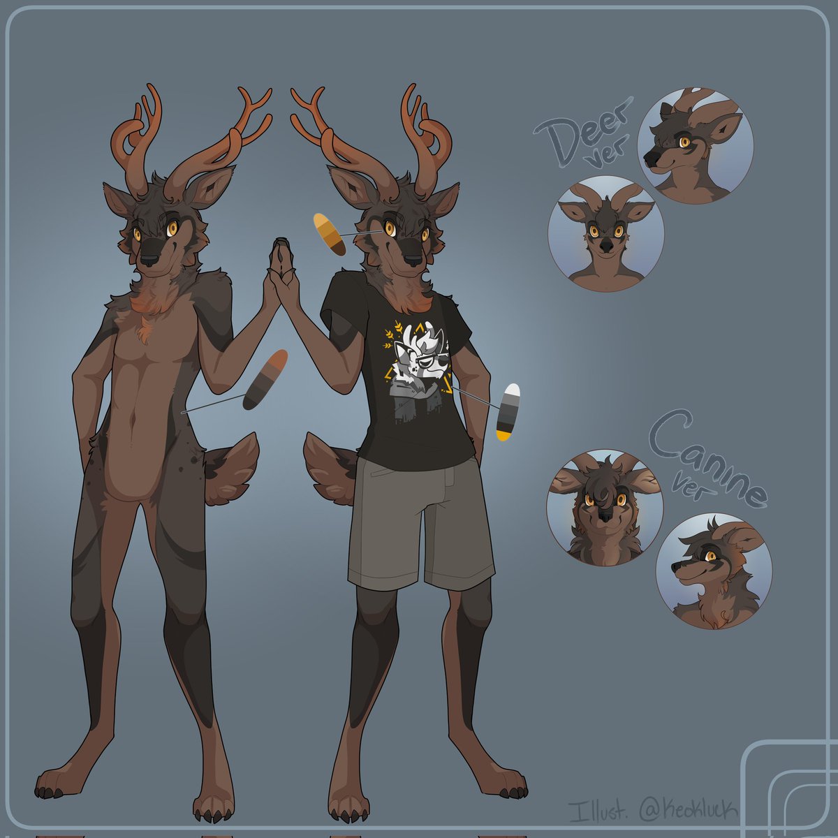 JetLauDear's tweet photo. @Sakisu_rhigon I submit the same deer as before ;3 https://t.co/lqw86orL7V