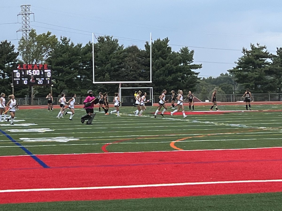 Such an exciting night for the Lenape Family‼️Lenape Field Hockey has opened the turf field in style, taking on Point Pleasant Borough🏑We’re looking forward to many great memories to come on the turf ❤️#lenapepride