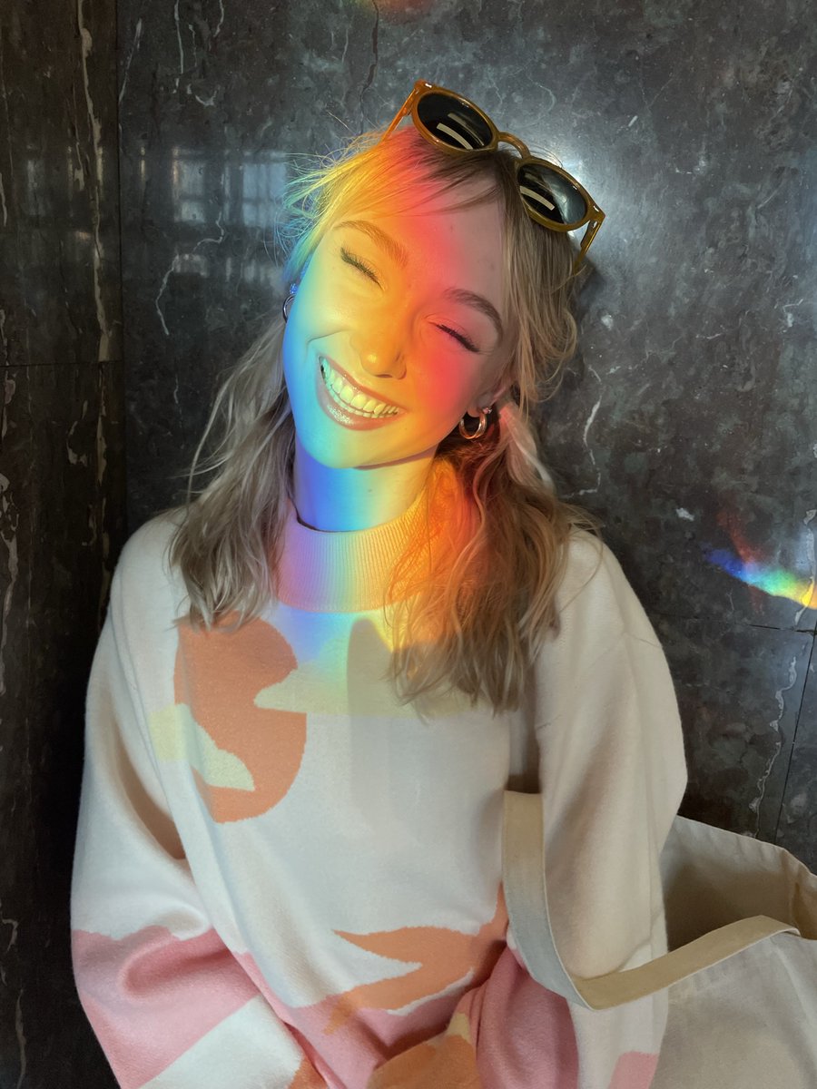 AdlerPlanet's tweet photo. 🌈✨ Shine bright like a rainbow! 

When you visit us Wednesday evenings, you might come across lots of tiny rainbows glimmering in our Rainbow Lobby. Be sure to tag us in your stellar selfies for a chance to be featured! 

#AdlerFanFeature 
[📷 :shelbystajszczak on Instagram] https://t.co/mf0soSwqkF