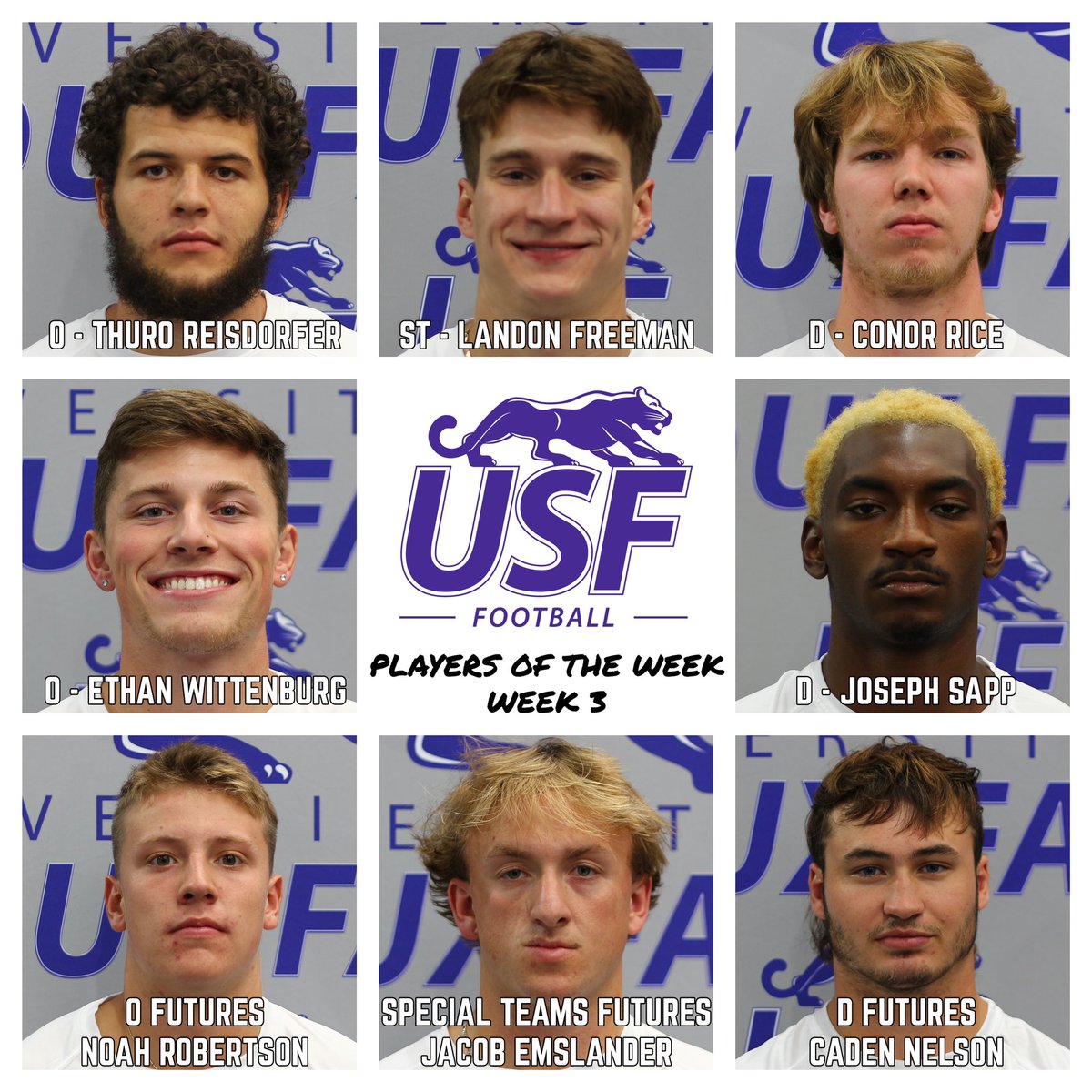 USFCougarsFB's tweet photo. Players of the Week for Week 3 https://t.co/bCUDGvrOXS