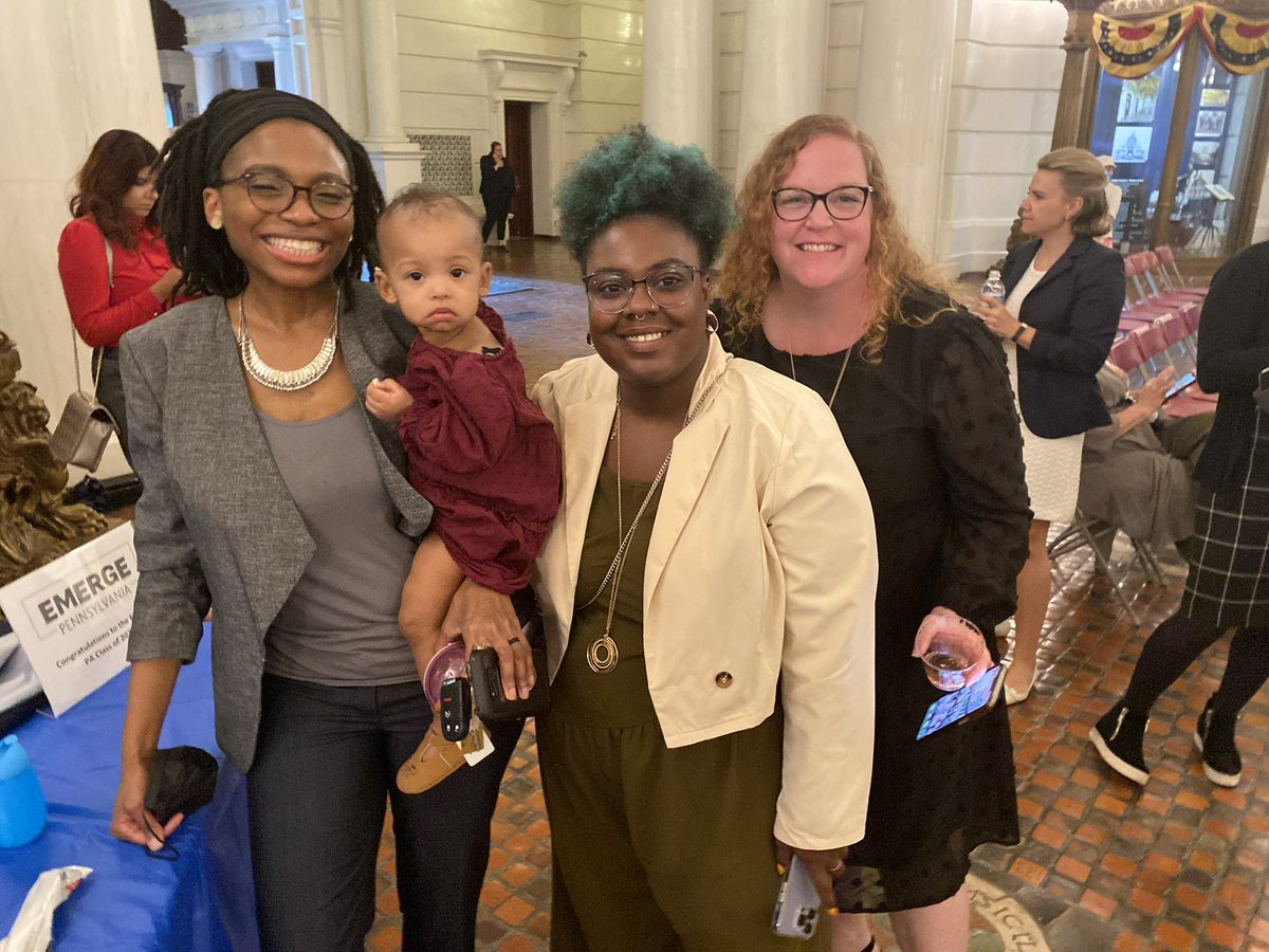 Emerge_PA's tweet image. Graduation for the class of 2022 is underway with a message from the women who helped kickstart our program and continue to be incredible leaders, @RepTinaDavis &amp;amp; @RepMJDaley!