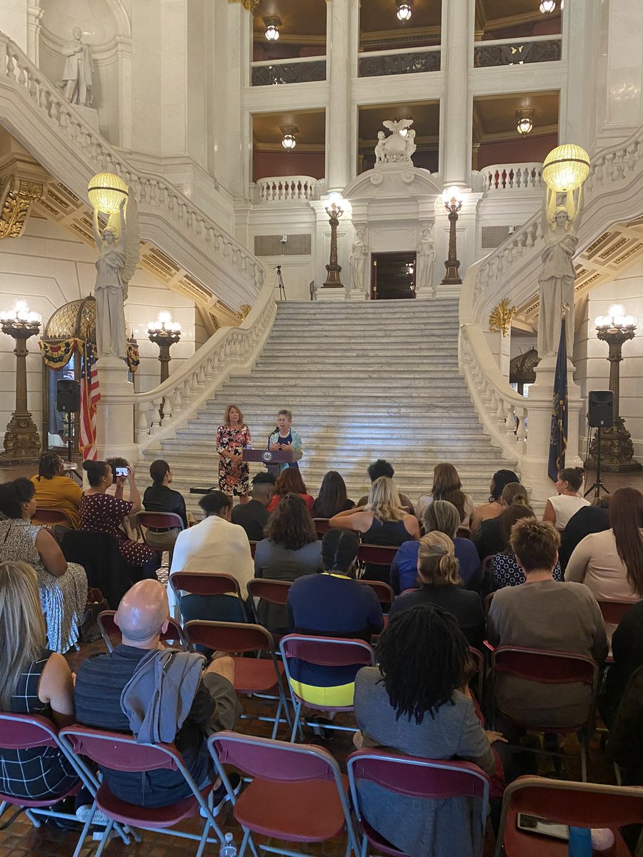 Emerge_PA's tweet image. Graduation for the class of 2022 is underway with a message from the women who helped kickstart our program and continue to be incredible leaders, @RepTinaDavis &amp;amp; @RepMJDaley!