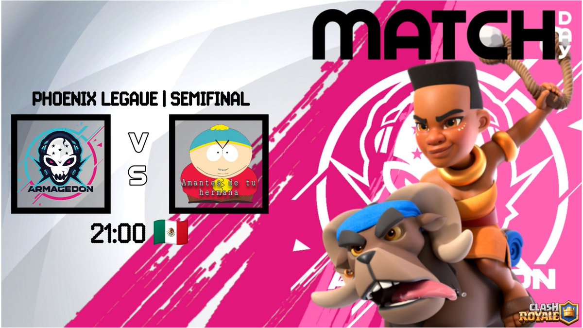 #ClashRoyale #AMG🇭🇳

Nos vamos a semis, esperando llegar a esa final😎

[🏆] <a href="/LosAmantesPaiCR/">Los Amantes De Tu Hermana</a>
[🆚] <a href="/PhoenixL_CR/">Phoenix League</a>
[⏰] 8 pm🇭🇳
[📝] SEMIFINAL 🔥