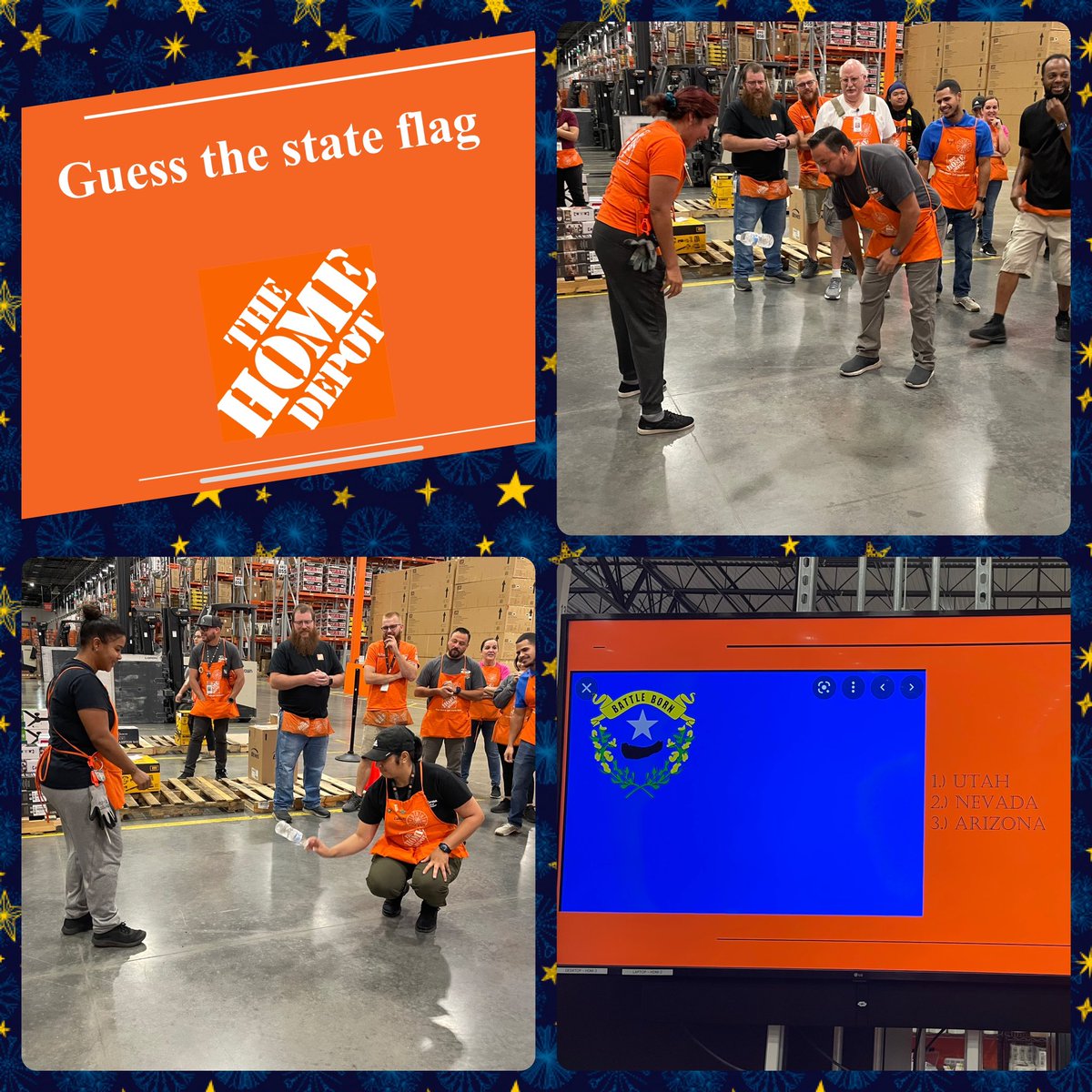 Saturday team build fun with inbound associates. Guess the state flag….. but first bottle toss #teambuild #bottletoss #buildingstrongrelationships <a href="/5855DFCMDO/">DFC/MDO 5855</a> <a href="/VC_Deuce/">Virgilio Cabigas</a> <a href="/Angel61619404/">Angel</a> <a href="/HDMcKenna/">Chris McKenna</a> <a href="/kmcgee32/">Ken McGee</a>