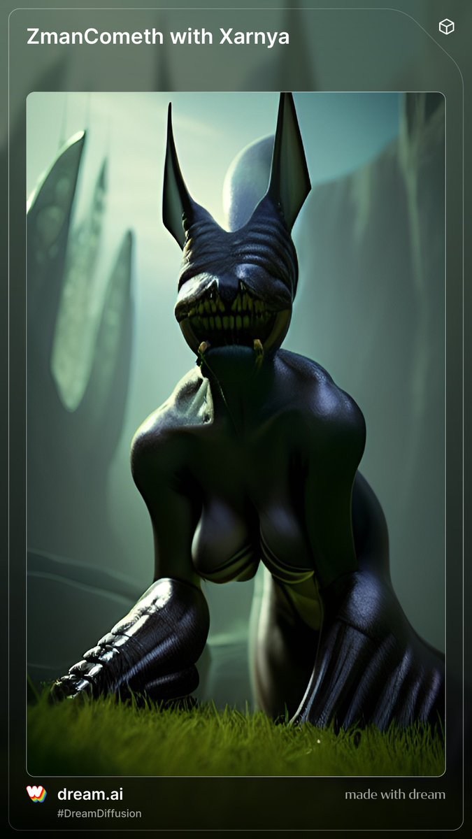 xarnya42's tweet image. Made with Dream by @WOMBO