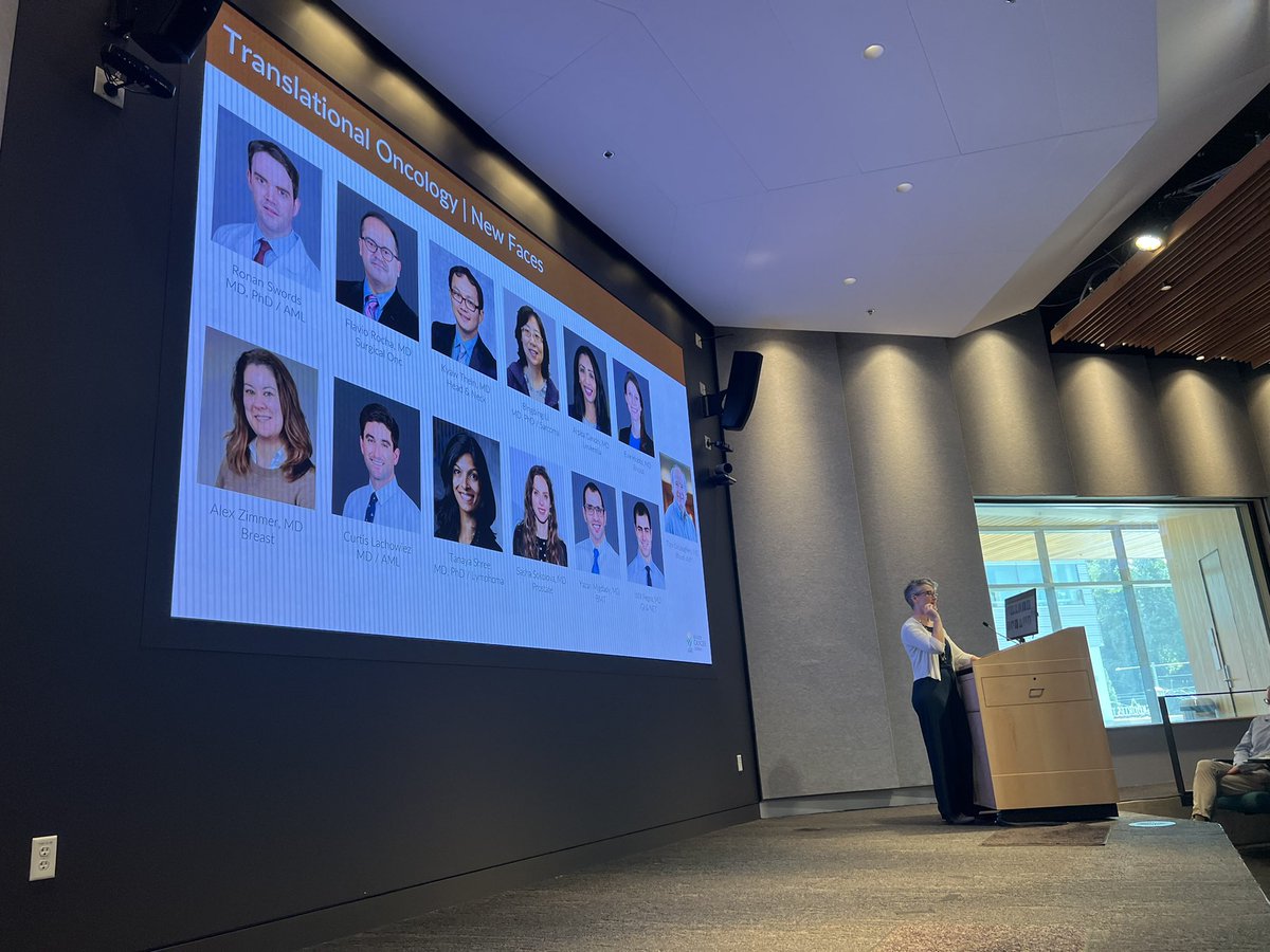 FlavioRochaMD's tweet photo. @DrLaraDavis introducing the Translational Oncology Program @OHSUKnight Retreat. Great to see all the #precisiononcology 🧬 🎯 efforts like the #SMMART program and scientific accomplishments revolutionizing cancer 🦀 treatment. https://t.co/ftlcTsh3U1