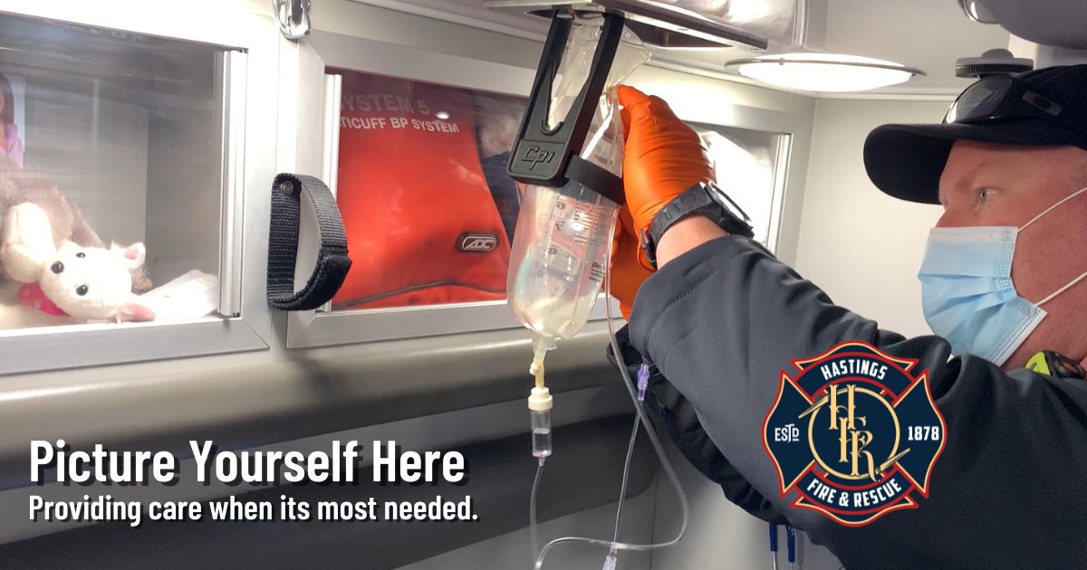 If you have a heart for service and can picture yourself serving the community, we hope you’ll consider a career with Hastings Fire &amp; Rescue--we’d love to have you on our team! 
 
Apply now through October 9, 2022. 

For more information visit:
cityofhastings.org/departments/fi…