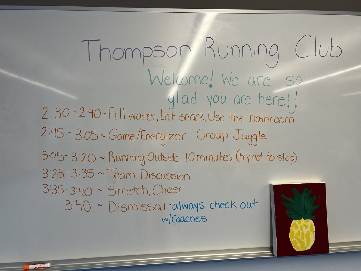 MsBrayfieldPE's tweet photo. First practice for the Thompson Running Club was SO FUN! We have a great group of 4th and 5th grade athletes motivated to work hard (and make funny faces when I ask to take their picture)!! 😀 https://t.co/Tw5FC9RHYi