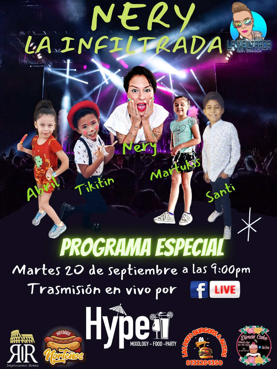 InfiltradaNery's tweet photo. Nos vemos mañana con los 4 gigantes @InfiltradaNery https://t.co/sTDDthwZZ1