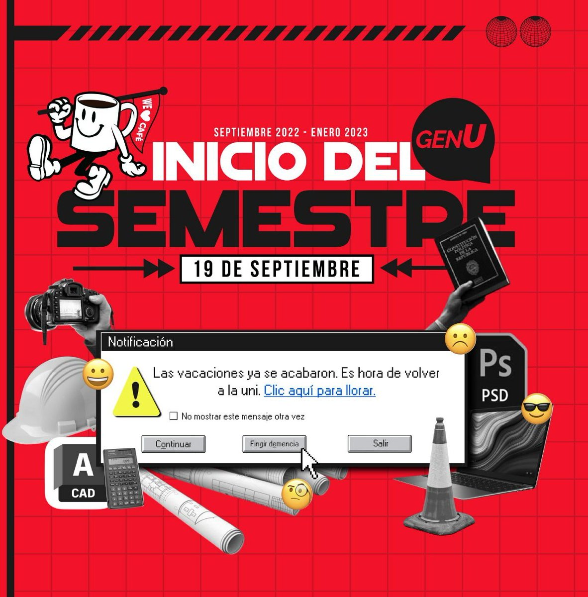 GenUcab's tweet photo. ¡FELIZ INICIO DE SEMESTRE, UCABISTA! 🥺❤

NO AUTORIZO COMENZAR EL SEMESTRE🚫😭 https://t.co/ZKmYf2fxGv
