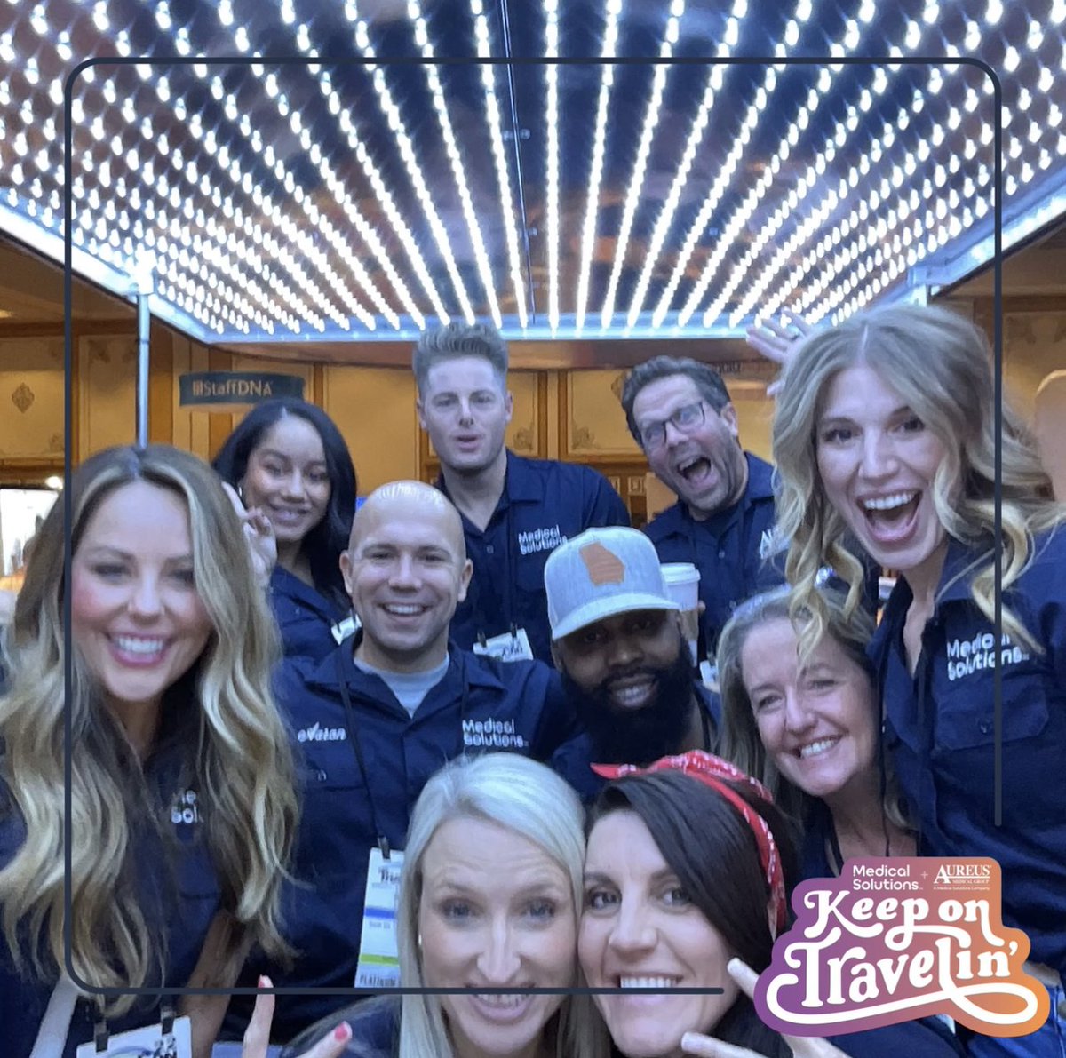 MSMedStaffing's tweet photo. Day-1 of TravCon was epic!! Come back &amp; hang with our crew tomorrow at booth #224! 📸 Snapping some pics in our VW Photo Booth Bus is an absolute must. We also have a really cool charging station and swag for days. See you tomorrow! #wherewillcaretakeyou #travcon22 https://t.co/fpZcdgO2FV