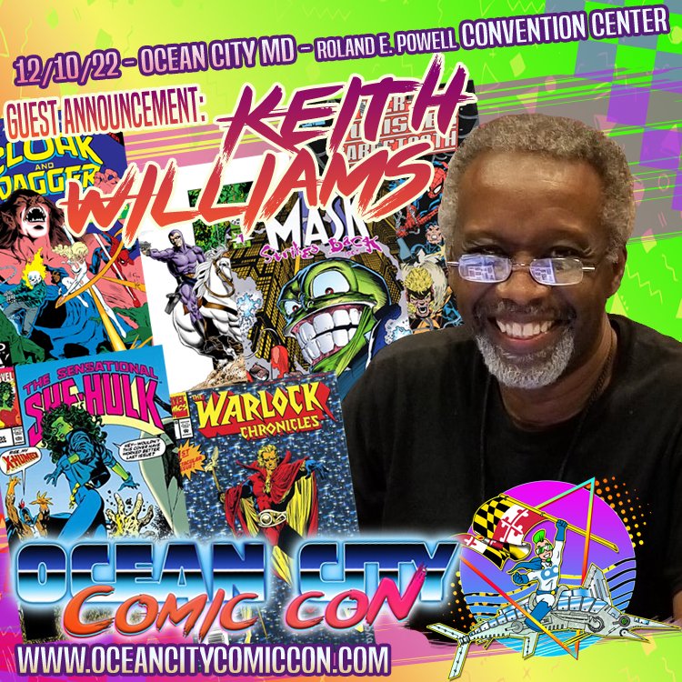 OceanCityComic's tweet photo. Please welcome Keith Williams! Keith has worked on #SheHulk , #SpiderMan , #Xmen , #SilverSurfer , #LadyDeath , #TheMask , #ThePhantom & many more! Be sure to come out & meet Keith on 12/10/23! ✒️🔥
#ocmd #oceancitymaryland #comiccreator #comicinker #oceancitycomiccon #ComicCon https://t.co/0VZOOV3Tt1