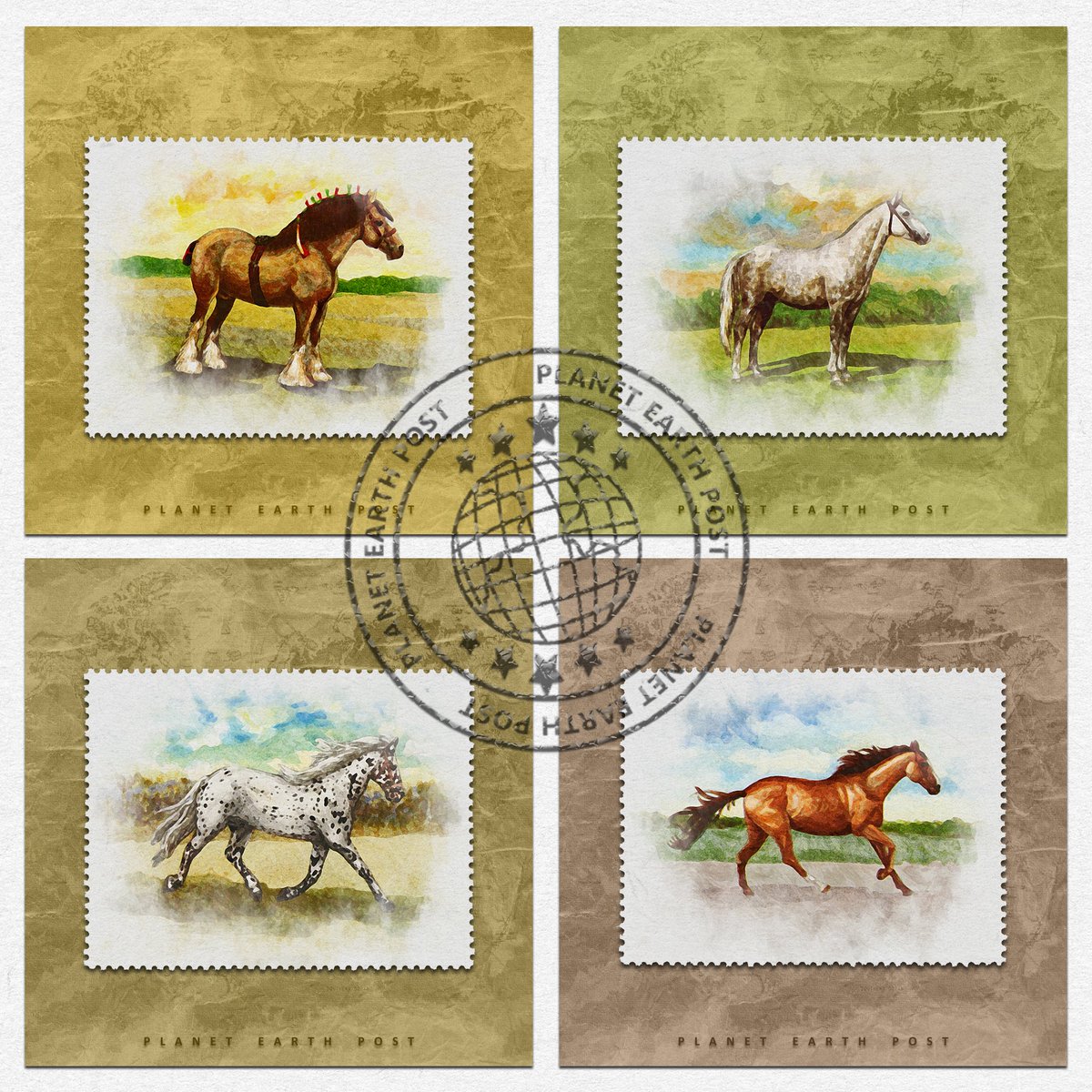 postman_alien's tweet photo. New set "Horses" 🐎🐎🐎🐎
https://t.co/vtyy3WzlIQ
#nftpep  #nftcollector #nftcommunity #nftcollectors  #postagestamp #alienpostman #planetearthpost #pep #pEp https://t.co/yUgduQlsGq