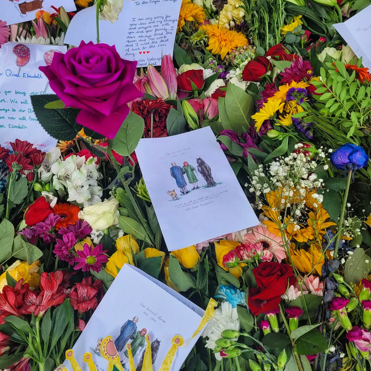 AshGTT's tweet photo. What a day to be in London ❤️ #RestInPeaceQueenElizabethII https://t.co/1JJ6kZqaXg