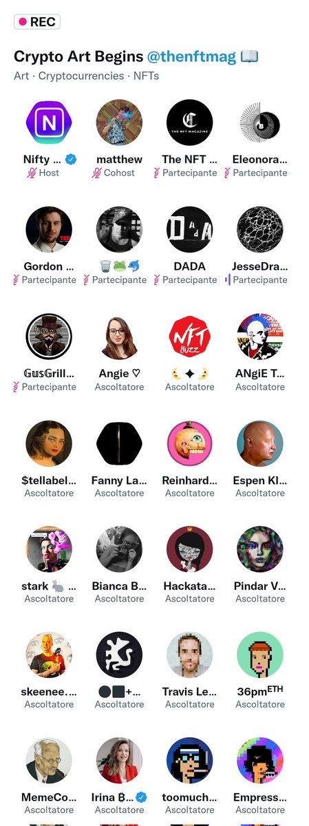 CrazyOliveto's tweet photo. Thank you all! ❤️

@TheNFTMag @niftygateway @niftytime @Rizzoli_Books @eleonorabrizi @ArteConcas @theAngieTaylor @Reinhard_Schmid @espenkluge @stellabelle @PowerDada @ROBNESSOFFICIAL @JesseDraxler @Gordon_Berger_ @Hackatao @VanArman @skeenee_art @ilan_katin @travisleroy ✨ https://t.co/w7YNloMMOE