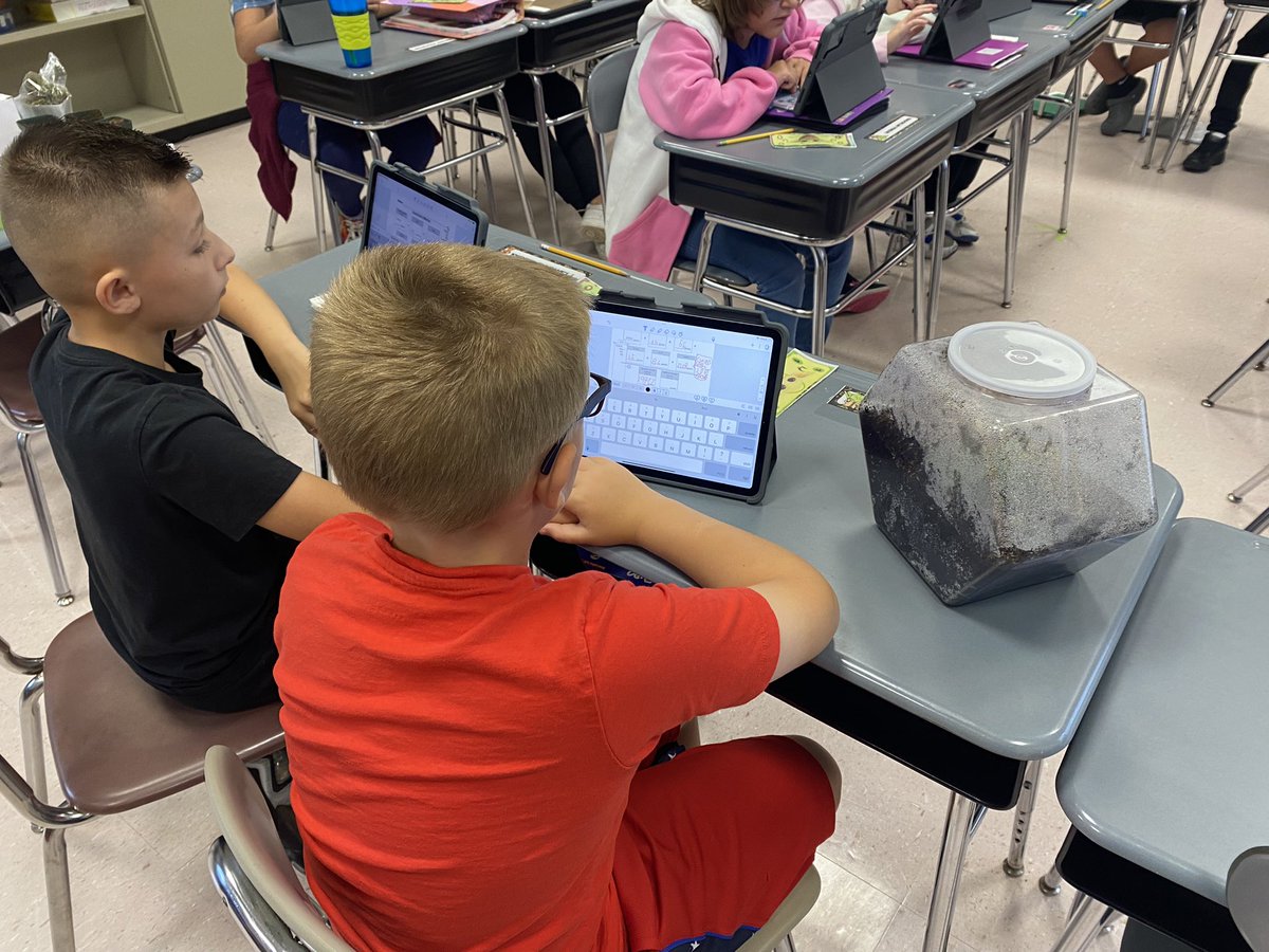 Making an a plan of action to collect data for our closed plant system. #MyCRCS #5thGradeScience  <a href="/ca_boces/">CA BOCES</a>