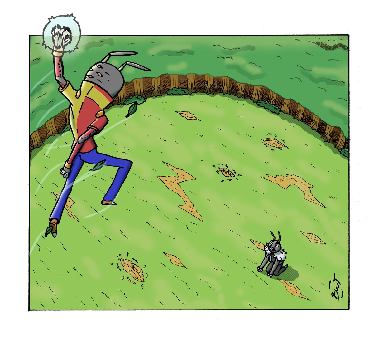 Br63213098's tweet image. Capa do próximo capítulo! Sai daqui a pouco!! #insectors #desenho #arte #ilustração