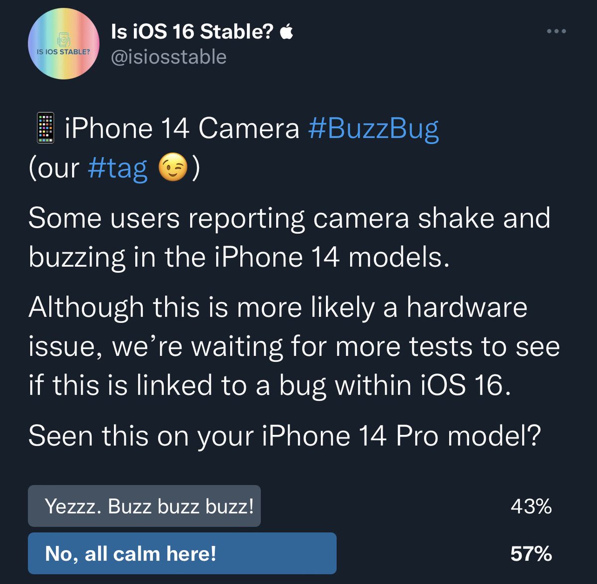 isiosstable's tweet photo. Well, some would say that’s a widespread bug! https://t.co/LD1Rr2PP38