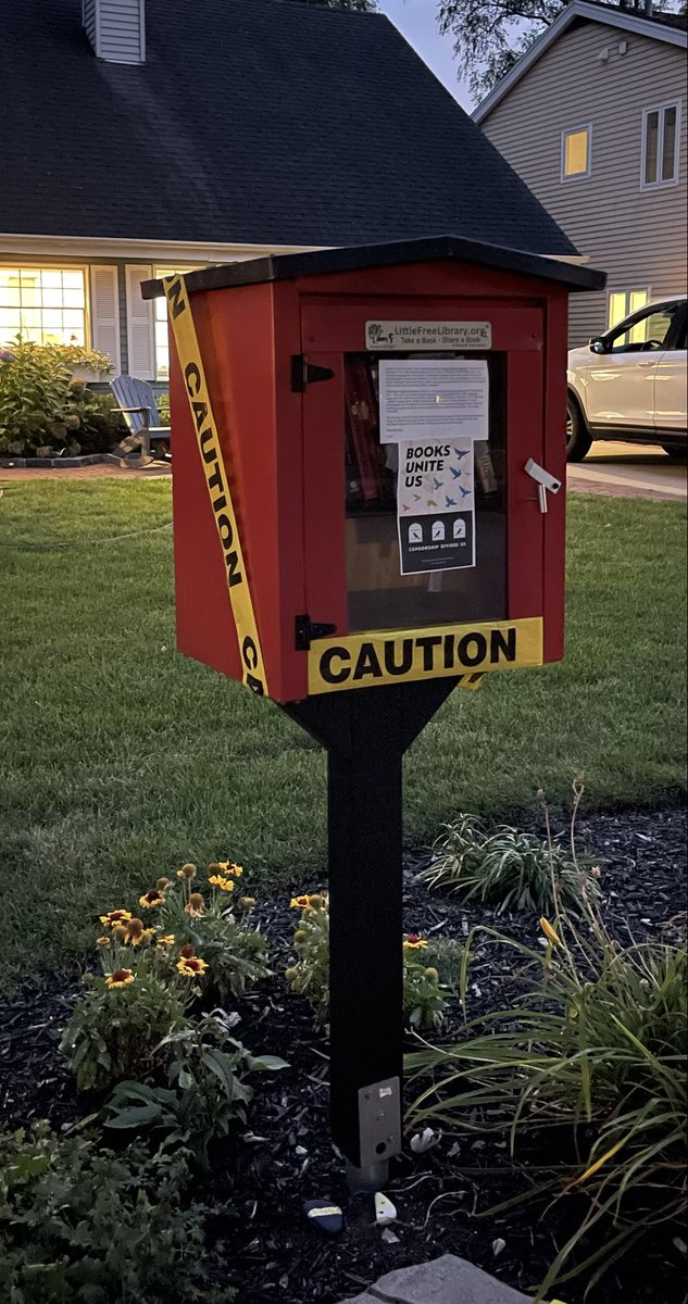 Using my Little Free Library to spread the word about Banned Books Week. Offering only books that appear on the ALA’s most challenged books list - for adults and kids.