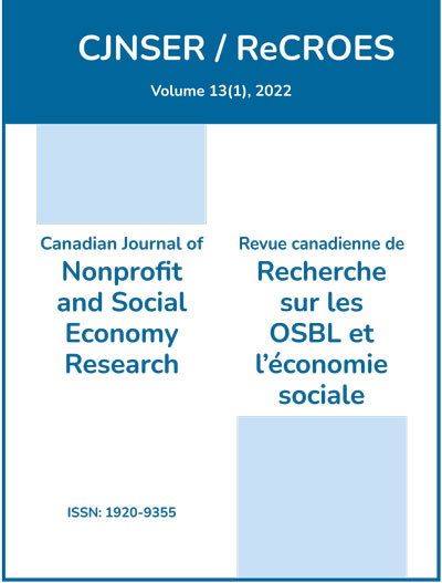 ANSERJ's tweet photo. New issue! Nouveau numéro! Canadian Journal of Nonprofit and Social Economy Research / Revue canadienne de recherche sur les OSBL et l’économie sociale 13 (1) 2022 https://t.co/9BFqLWdpec https://t.co/6B7eoqLxWN