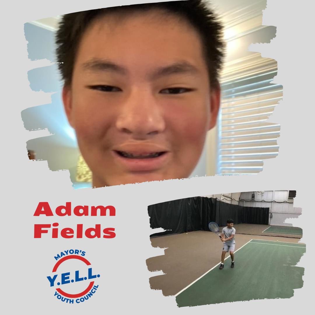 YELLserves's tweet photo. Meet our 2022-23 Y.E.L.L.! Mayor's Youth Council

Adam Fields, Freshman at Dobyns-Bennett High School

Activities: Tennis and Sinfonia

Favorite Restaurant: Chop House

Fun Fact: He can be very energetic and talkative at home or around friends. https://t.co/LBkoOzH5zl