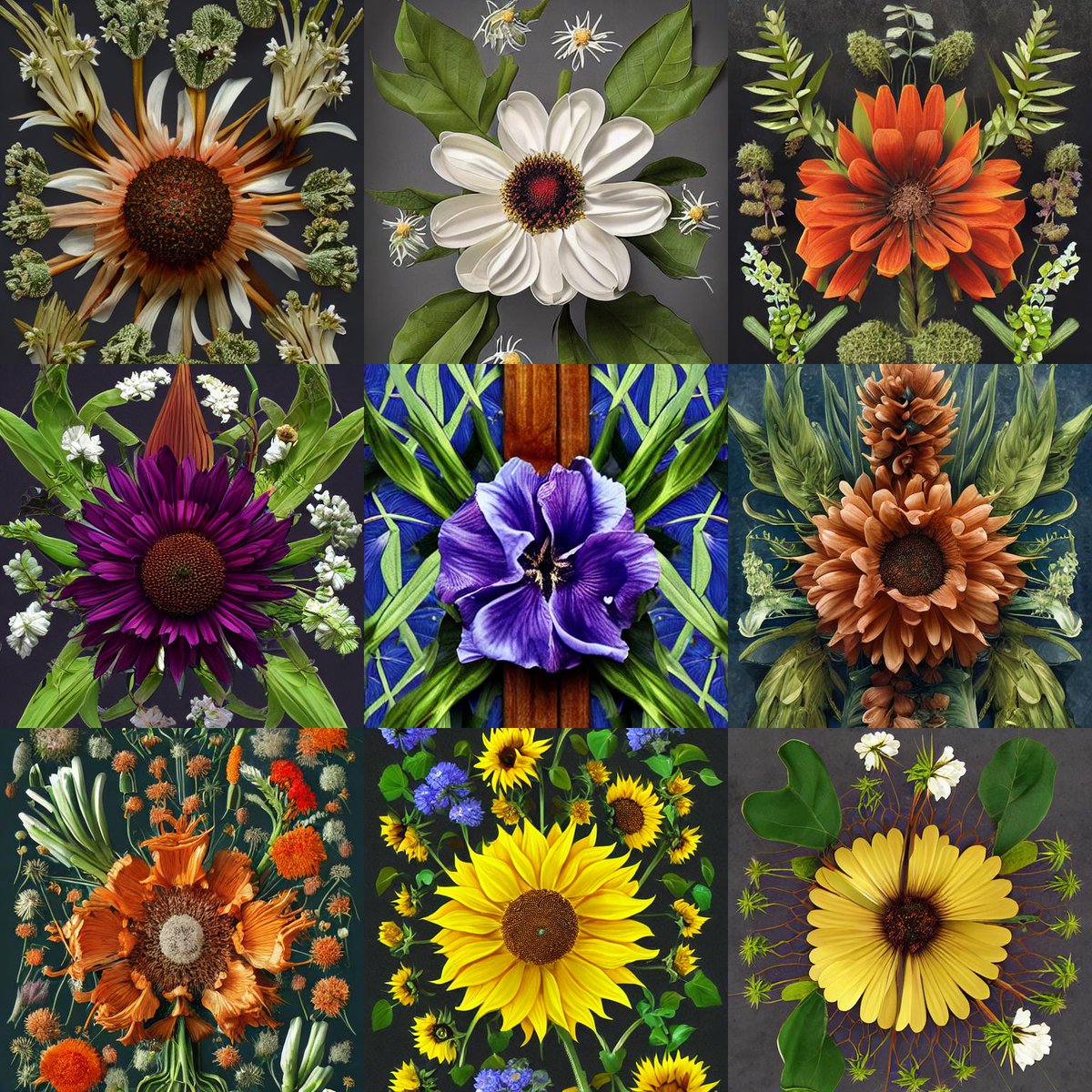 Generated some floral patterns last night #stablediffusion