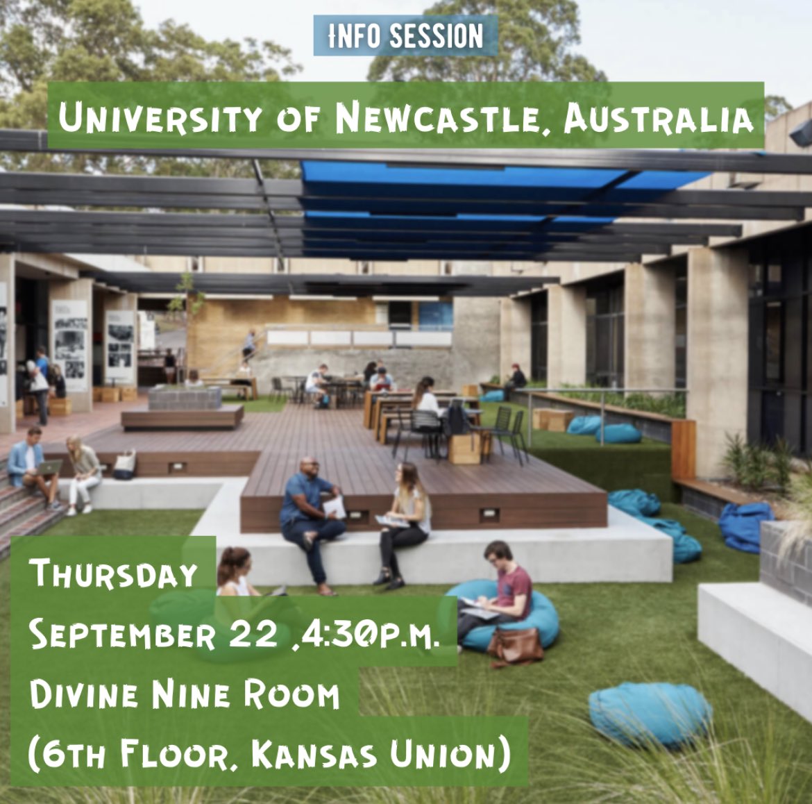 Get Koalafied 🐨 to study abroad in Australia! Attend our info session on the University of NewCastle!               #studyabroad #universityofnewcastle #australia #KU #jayhawksabroad