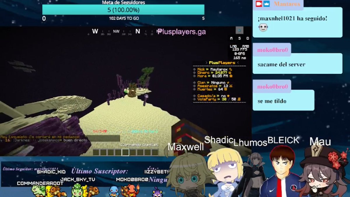 Mautarox's tweet photo. Disfrutando de mi cumpleaños en stream con amiguis uvu @RABOLKO_64 @Shadickid @_ixam01_ https://t.co/bcSnlKGdVs