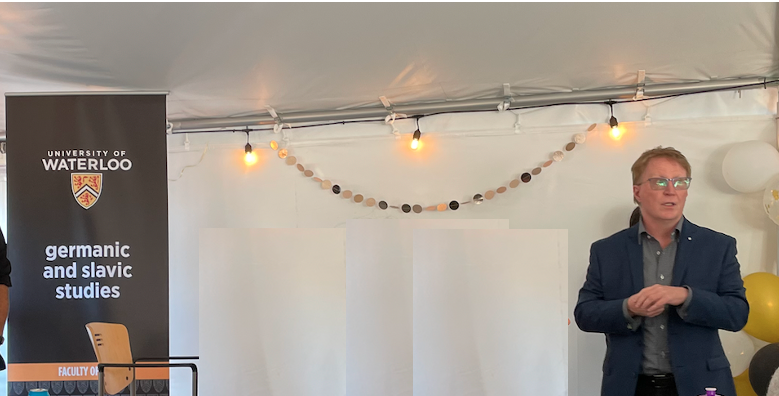 IanHRowlands's tweet photo. @uWaterlooWCGS @uWaterlooGSS @thowomann It was great to be part of the celebrations today! The @uwaterloo-Mannheim connection is impactful #intled! Congrats to @uWaterlooGSS and all involved! #valuedpartner https://t.co/lX1A0Vq84i