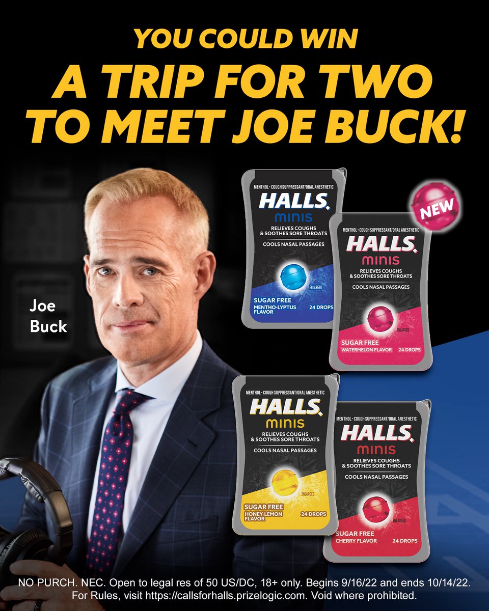 #AD #Sweepstakes Is cheering on your favorite team making your throat dry & scratchy? Use HALLS Minis @Walmart for a fast + convenient fix on the go. Visit callsforhalls.com to enter for a chance to win a signed football or a trip for two to meet me! No Purchase Necessary