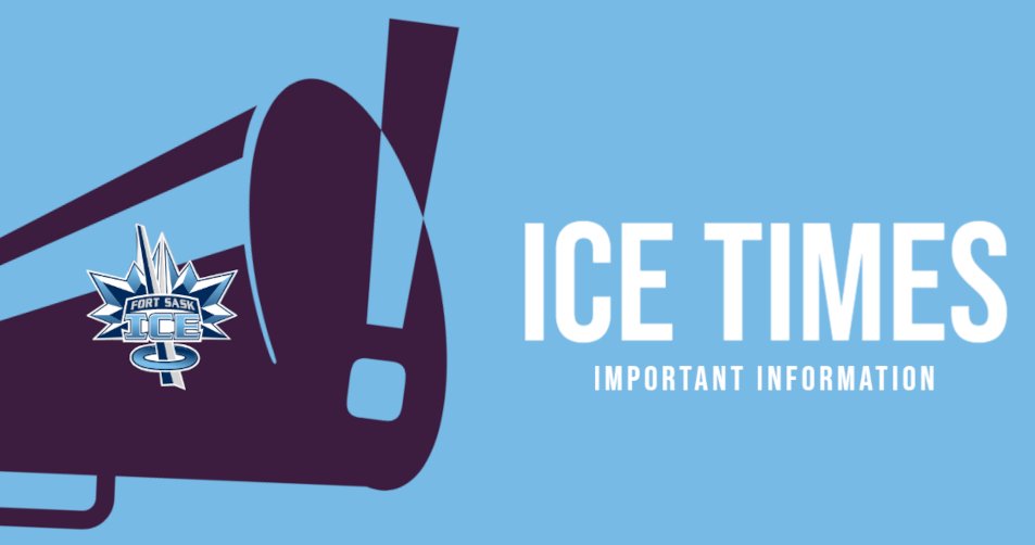 We've got some updates on ice times! Check your emails for the latest RAMP message.

Remember fortsaskringette.com/mastercalendar is our one stop shop for all ice times!