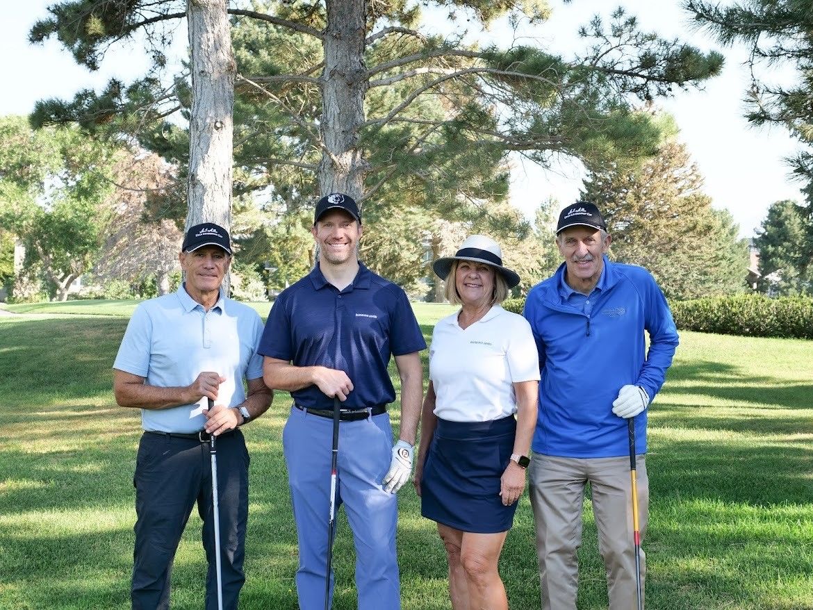 pkmccomas's tweet photo. Raymond James is represented by Steve Pagoaga, Bill Gelegotis, Pam McComas, and Steve's dad, JIm,  during the annual Gail Miller Utah Leadership Cup. This year, generous donations provided over $200,000 in scholarship funds for Salt Lake Community College students. https://t.co/o8V4v3le12