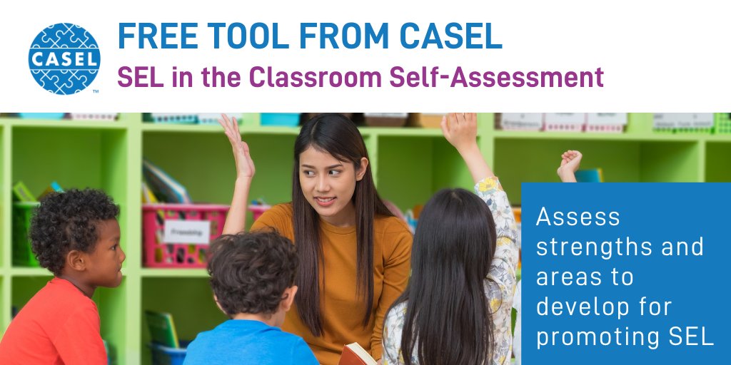 caselorg's tweet photo. #ResourceMonday: How are you implementing social and emotional learning (#SEL) in your classroom? Where is there room for growth? Find out with this tool for assessing SEL in the classroom:
https://t.co/DMIeg8JyMr https://t.co/qThnlQ66KD