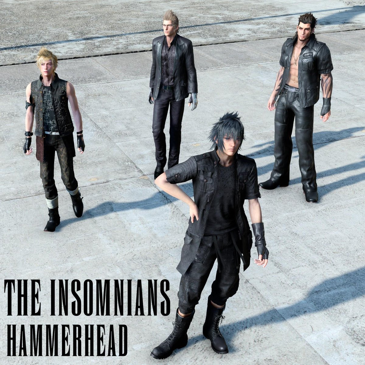 ClairCoult's tweet photo. Not a boy band.
#FFXV #FF15 #FinalFantasyXV #FFXVWindowsEdition #NotABoyBand #Noctis #Ignis #Prompto #Gladio https://t.co/1KQZhzXVBs