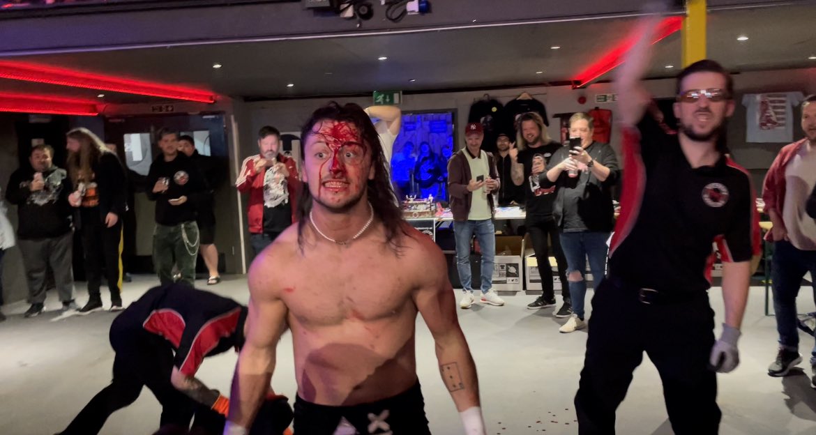 CRKGraphics's tweet photo. Looking over photos from Thursday - Saturday, some personal highlights so far. #gcwuk #TNTvsGCW @TNTExtremeWres @GCWrestling_ https://t.co/TkQra6fxi9