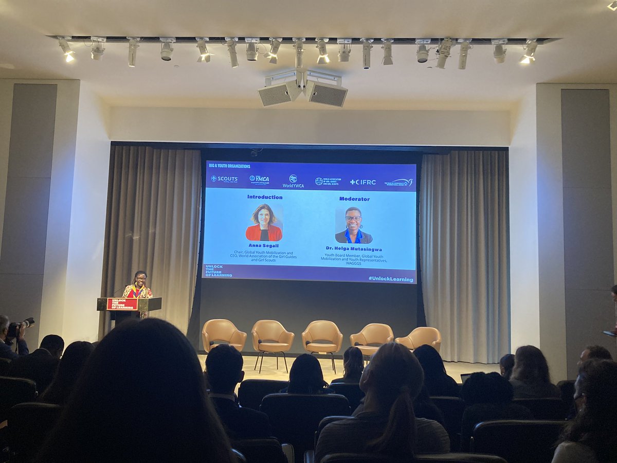 gymobilization's tweet photo. Our fantastic Board members Anna Segall and @helgakoku kick off the #Big6 Youth Organisations session on non-formal education &amp; learning and #TransformingEducation

 #UNGA  #UnlockLearning https://t.co/QYuvlUvvcl