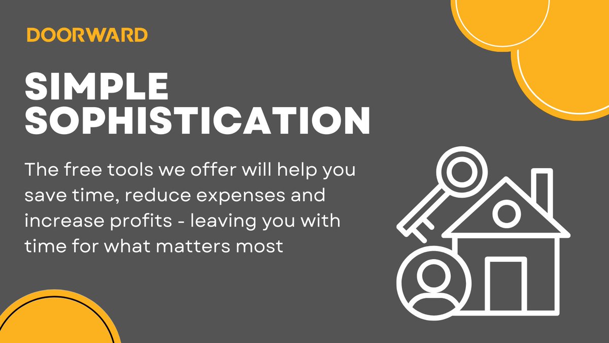DoorwardInc's tweet photo. #SimpleSophistication is what the #doorward #platfrom brings to your life as a #DIYlandlord - our tools help you increase operational efficiency and maximize your rental business success https://t.co/WXCWlA7yWn
