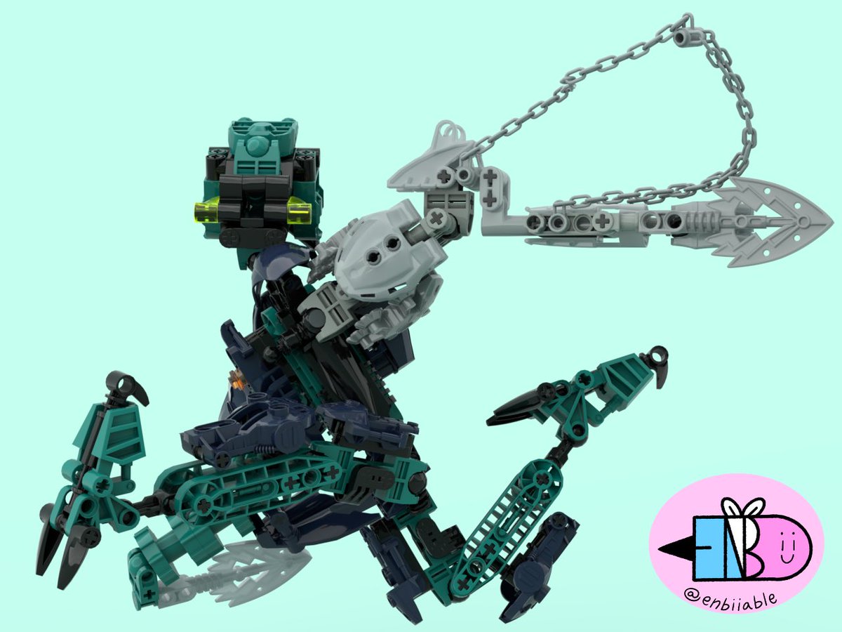 tsunammy376's tweet photo. I'm throwing my hat into the @Duck_Bricks Lariska Fanon contest! This is my first time entering any Bionicle contest (: She's also mask compatible, demonstrated in the follow up tweet! 
.
.
.
#bionicle #lariska #lego #duckbrickscontest https://t.co/RIqZQFIaw7