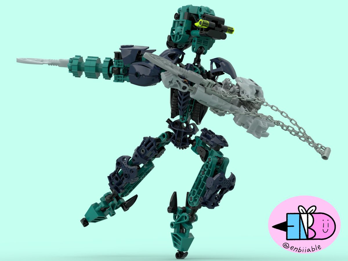 tsunammy376's tweet photo. I'm throwing my hat into the @Duck_Bricks Lariska Fanon contest! This is my first time entering any Bionicle contest (: She's also mask compatible, demonstrated in the follow up tweet! 
.
.
.
#bionicle #lariska #lego #duckbrickscontest https://t.co/RIqZQFIaw7