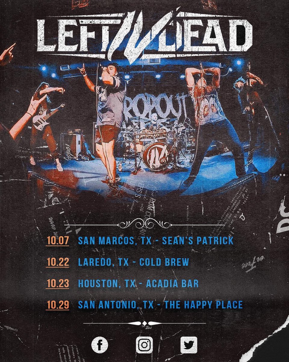 TheBladez_'s tweet photo. Getting busy for spooky month. See you at one of our TX dates! https://t.co/0qhQvXqrIe