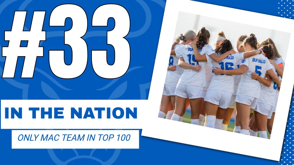 🚨 BREAKING NEWS 🚨

The Bulls are ranked No. 33 in the <a href="/NCAASoccer/">NCAA Soccer</a> RPI rankings! 

Buffalo is the only <a href="/MACSports/">MACtion</a> school in the Top 100 🤘

#UBhornsUP | #WeAreOne | #CARE