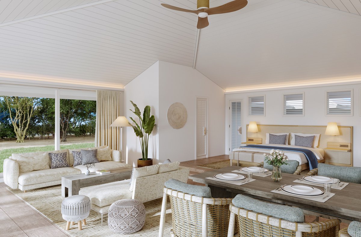 Shareable news! BAR Interiors has been featured in a Top Hotel Projects writeup for the facelift of the luxury Caribbean resort @thecoveelh, set to reopen November 7th.⁠ Here's a sneak peek of a refreshed suite.⁠
⁠
Read more about transformation here tophotel.news/caribbean-reso…